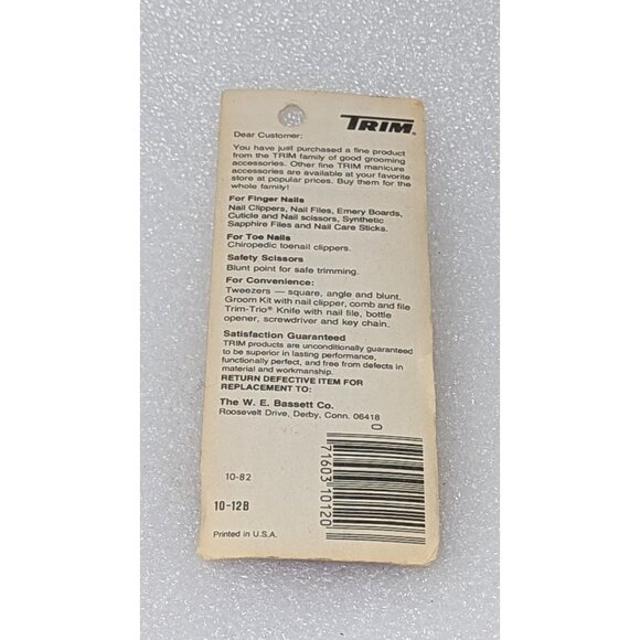 Trim Safety Scissors - Blunt Points For Safe Trimming Hot Forged Chrome Plated - Picture 2 of 2